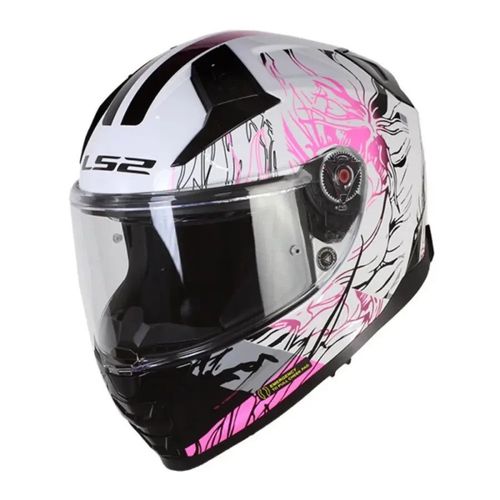 קסדה מלאה אל אס 2 וקטור וו לבן/ ורוד – LS2 FF811 VECTOR II DAKFLO GL WHITE PINK