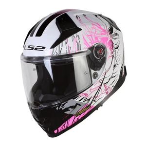 קסדה מלאה אל אס 2 וקטור וו לבן/ ורוד – LS2 FF811 VECTOR II DAKFLO GL WHITE PINK