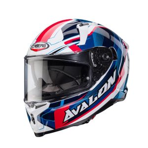 קסדה מלאה קאברג אבלון לבן/ כחול/ אדום – CABERG AVALON X OPTIC WHITE/ BLUE/ RED
