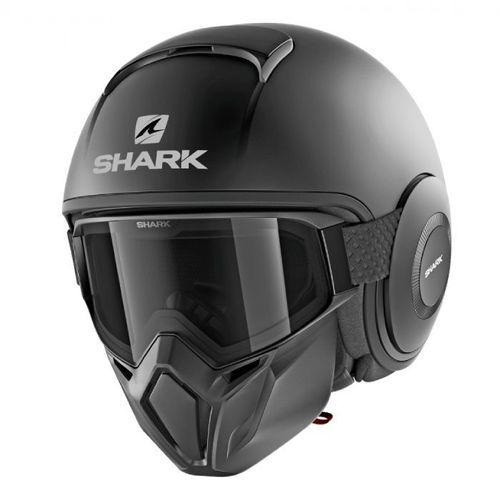 קסדת 3/4 שארק שחור מט – SHARK STREET DARK MATT BLACK