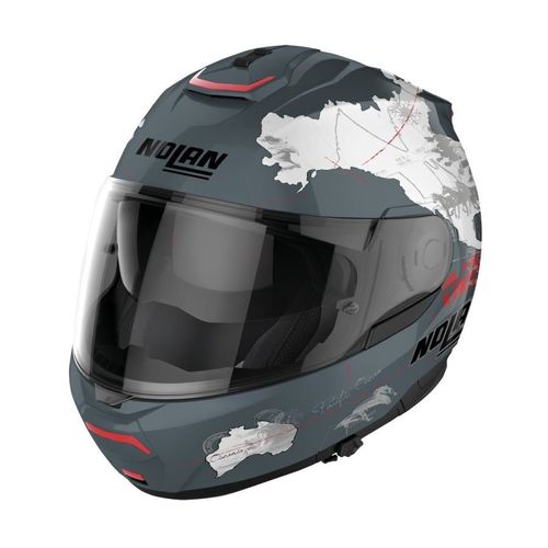 קסדה נפתחת נולאן אפור/ לבן – NOLAN N100-6 LEGEND CHECA N