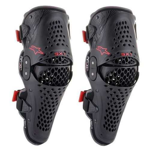 מגני ברכיים אלפינסטארס שחור/ אדום – ALPINESTARS SX-1 V2 KNEE PROTECTOR