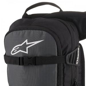 תיק רכיבה עם מים אלפינסטארס שחור/ אפור – ALPINSTARS IGUANA HYDRATION BACKPACK