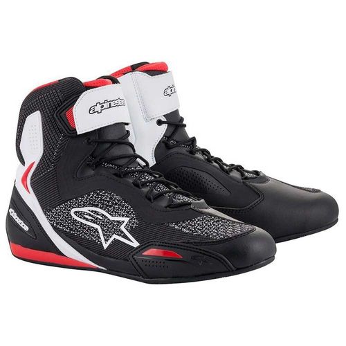 נעלי רכיבה אלפינסטארס שחור/ לבן/ אדום – ALPINESTARS FASTER 3