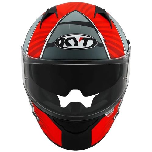 קסדה מלאה קיי ווי טי אפור/ אדום/ שחור – KYT NF-R XAVI FORES REPLICA ORIGINAL MATT BLACK /RED