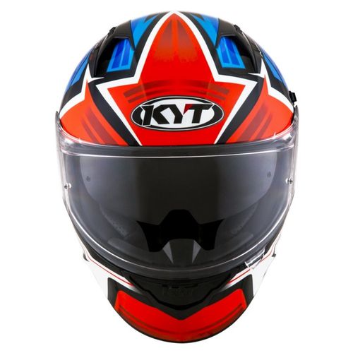 קסדה מלאה קיי ווי טי כחול/ אדום/ לבן – KYT NF-R ARTWORK RED/ BLUE