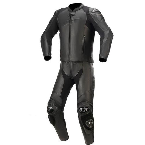 חליפת רכיבה עור 2 חלקים אלפינסטארס שחור – ALPINESTARS GP GRAPHITELEATHER SUIT 2PC
