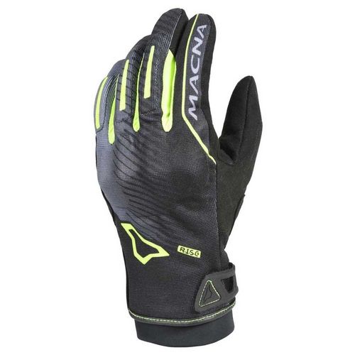 כפפות רכיבה קיץ מקנה שחור/ אפור/ צהוב – MACNA GLOVE CREW RTX