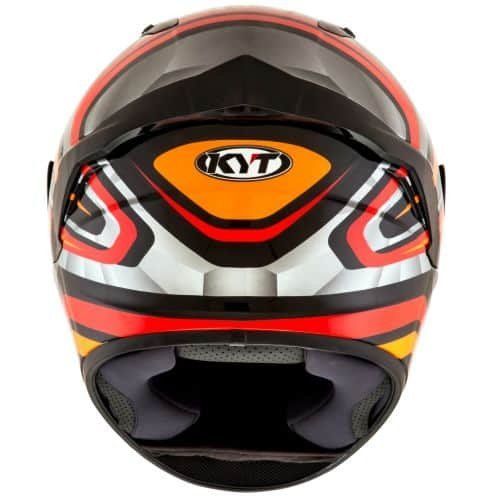 קסדה מלאה קיי ווי טי כתום/ אדום/ לבן/ שחור – KYT NX-RACE MOOD RED FLUO
