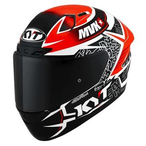 קסדה מלאה קיי ווי טי אדום/ לבן/ שחור – KYT NX-RACE BALANCE RED/ GUN