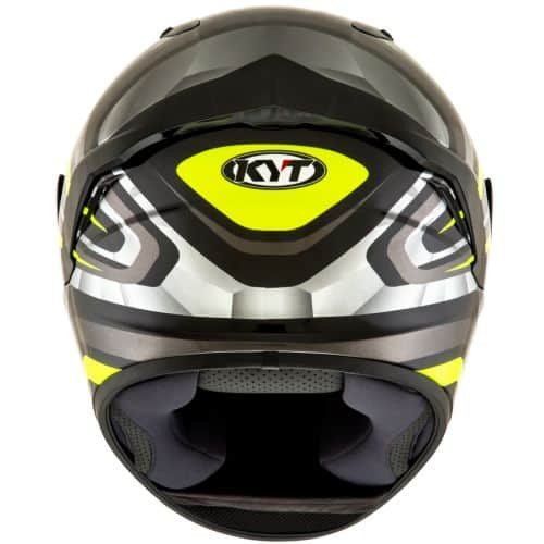 קסדה מלאה קיי ווי טי אפור/ צהוב/ שחור – KYT NX-RACE MOOD YELLOW FLUO