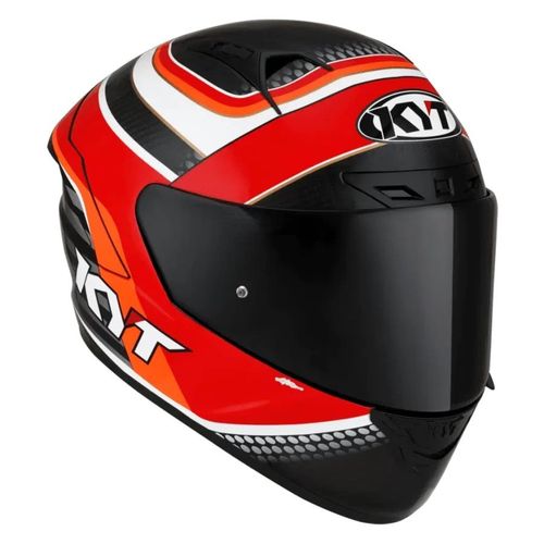 קסדה מלאה קיי ווי טי קרבון/ אדום/ לבן – KYT NX-RACE PIRRO REPLICA CARBON