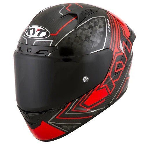 קסדה מלאה קיי ווי טי קרבון/ שחור/ אדום – KYT NX-RACE CARBON PRISMA RED