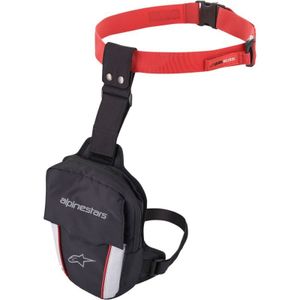 תיק ירך לרכיבה אלפינסטארס שחור/ לבן – ALPINESTARS ACCESS THIGH BAG