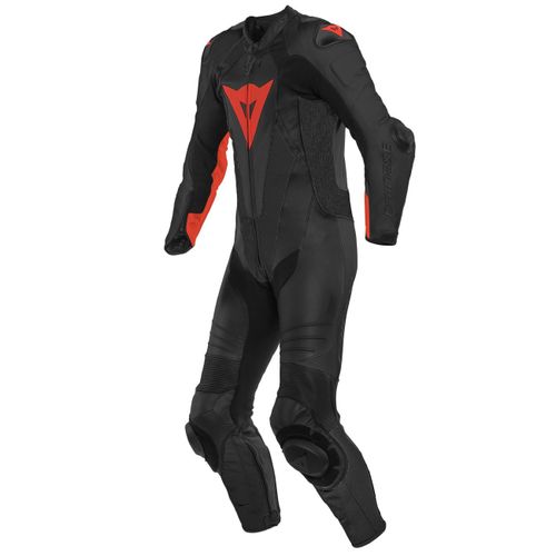 חליפת רכיבה עור חלק אחד דיינז שחור/ אדום – DAINESE LAGUNA SECA 5 LEATHER SUIT 1PCS