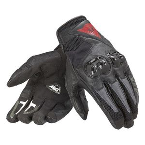 כפפות רכיבה קיץ בשילוב עור דיינז שחור – DAINESE MIG C2