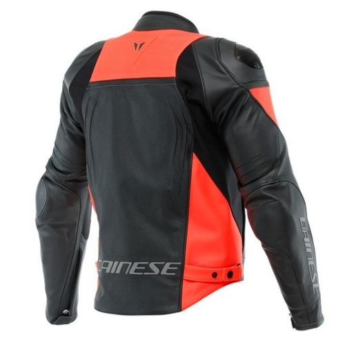 מעיל עור מחורר גברים דיינז שחור/ אדום – DAINESE RACING PERF 4
