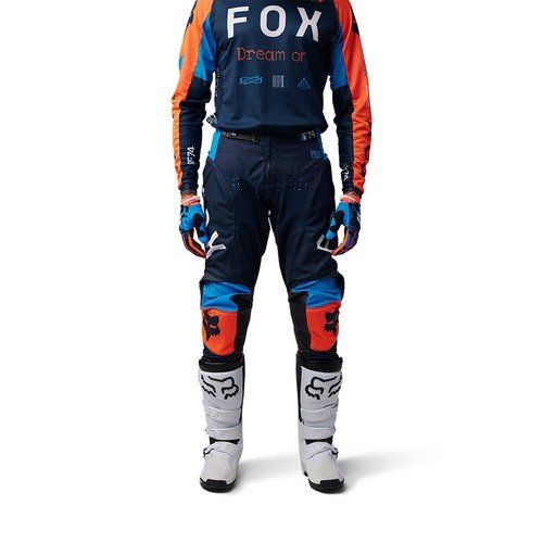 חליפת רכיבה פוקס 180 כחול/ כתום – FOX 180 RACE SPEC V25