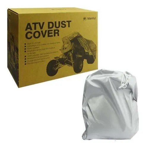 כיסוי לטרקטורון כסוף עם הגנת חום – MANFUL ATV DUST COVER