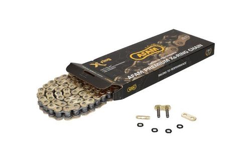 שרשרת הנעה מחוזקת זהב אפאם – CHAIN AFAM XS-RING REINFORCED GOLD 520 XRR3-G 118 LINKS