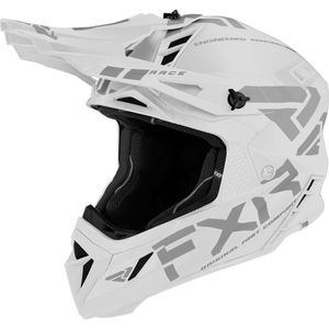 קסדת רכיבה אף אקס אר לבן – FXR RACING HELIUM RACE