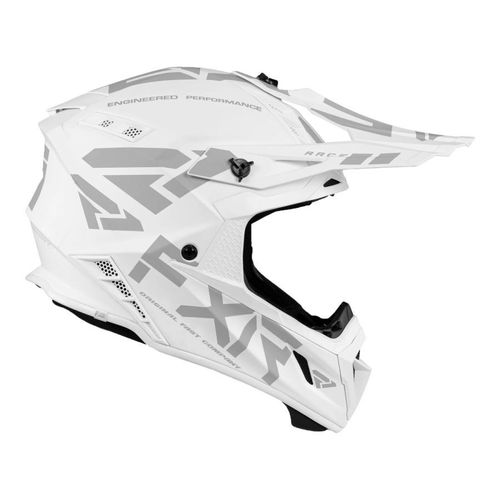 קסדת רכיבה אף אקס אר לבן – FXR RACING HELIUM RACE