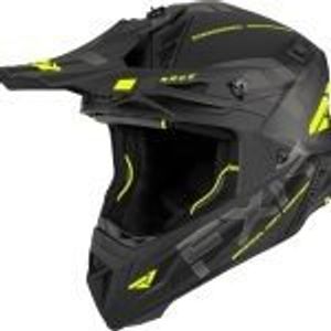 קסדת רכיבה אף אקס אר שחור/ צהוב – FXR RACING HELIUM RACE