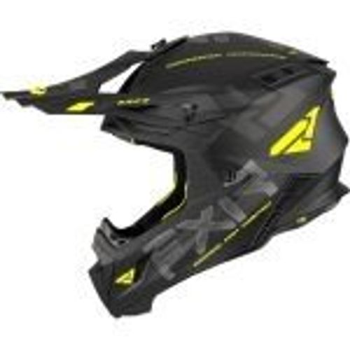 קסדת רכיבה אף אקס אר קרבון שחור/ צהוב – FXR RACING HELIUM CARBON