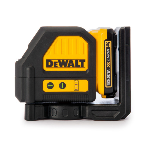 פלס לייזר ירוק 2 קרניים DEWALT 10.8V 