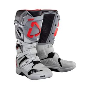 מגפי רכיבה ליט 5.5 לבן/ אפור – LEATT BOOTS 5.5 FLEXLOCK FORGE