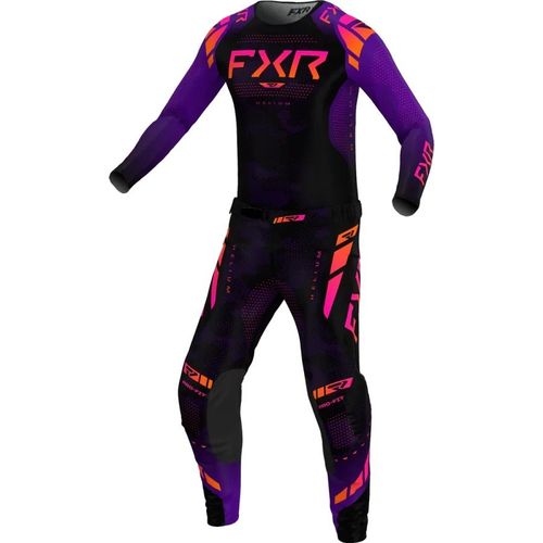 חליפת רכיבה אף אקס אר סגול/ שחור – FXR RACING HELIUM COMBO GAMMA V25‏
