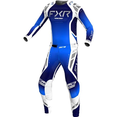 חליפת רכיבה אף אקס אר כחול/ לבן – FXR RACING HELIUM COMBO COBALT V25‏