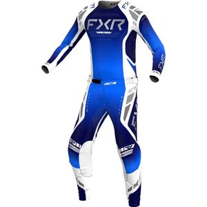חליפת רכיבה אף אקס אר כחול/ לבן – FXR RACING HELIUM COMBO COBALT V25‏