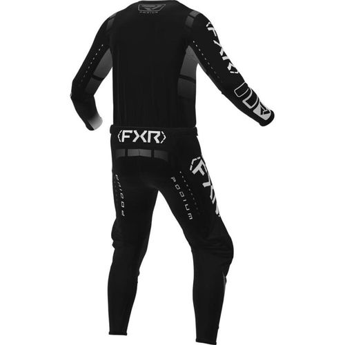 חליפת רכיבה אף אקס אר שחור/ לבן – FXR RACING PODIUM GEAR V25‏