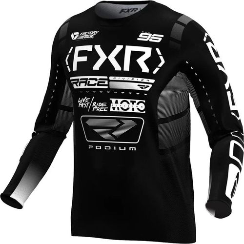 חליפת רכיבה אף אקס אר שחור/ לבן – FXR RACING PODIUM GEAR V25‏