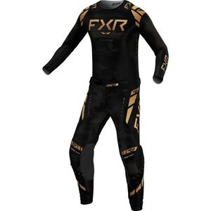 חליפת רכיבה אף אקס אר שחור/ זהב – FXR RACING HELIUM TEXAS TEA V25‏