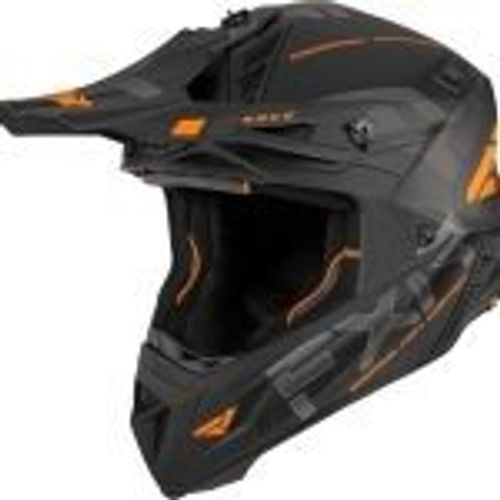 קסדת רכיבה אף אקס אר שחור/ כתום – FXR RACING HELIUM RACE