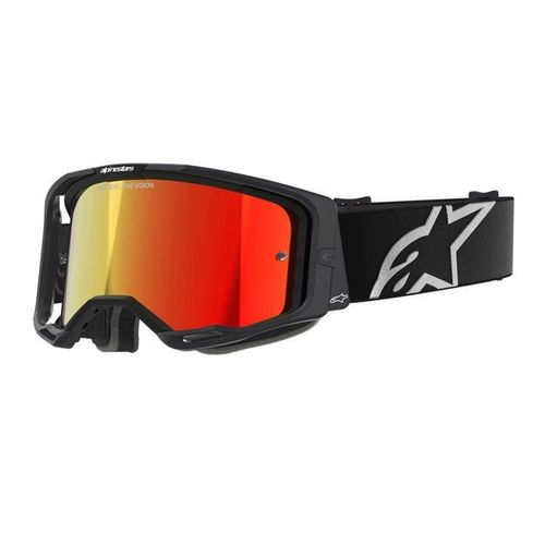 משקפי אבק אלפינסטארס שחור/ עדשת מראה – ALPINESTARS VISION 8 CORP