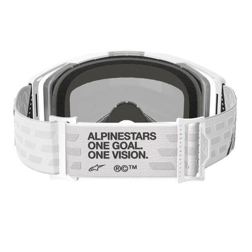משקפי אבק אלפינסטארס לבן/ עדשת מראה – ALPINESTARS VISION 8 CORP