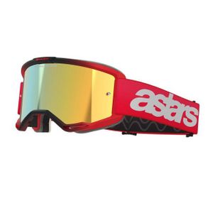 משקפי אבק אלפינסטארס אדום/ עדשת מראה – ALPINESTARS VISION 5 BLAZE