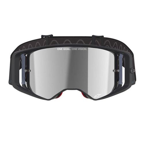 משקפי אבק אלפינסטארס שחור/ אפור/ עדשת מראה – ALPINESTARS SUPERTECH CORP