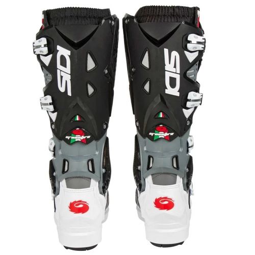 מגפי רכיבה סידי לבן/ אפור/ שחור – SIDI CROSSFIRE 3 SRS