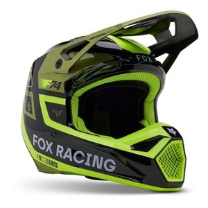 קסדת רכיבה פוקס ירוק/ שחור – FOX V1 RACE SPEC V.25