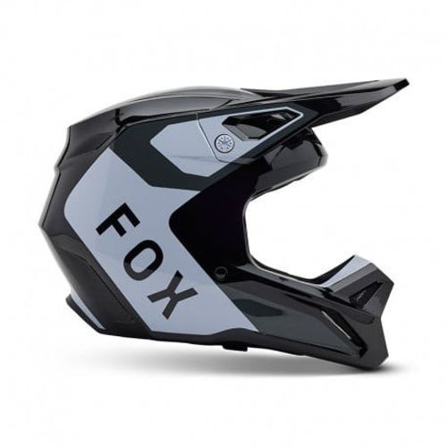 קסדת רכיבה פוקס שחור/ לבן – FOX V1 LEAN V25