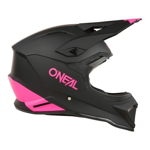 קסדת שטח אוניל שחור/ ורוד – ONEAL 1SRS SOLID BLACK/ PINK V.24