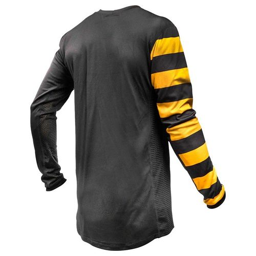 חולצת רכיבה פסטהאוס שחור/ כתום – FASTHOUSE VONZIPPER USA BARLEY MOTO