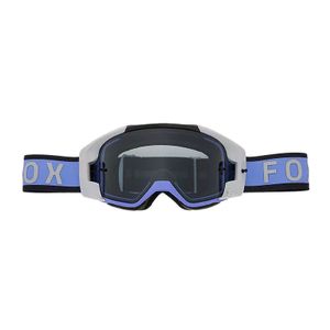 משקפי אבק פוקס לבן / כחול – עדשה שקופה – FOX VUE MAGNETIC GOGGLES