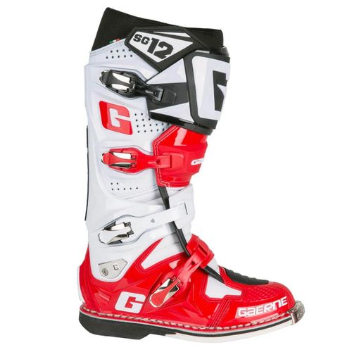 מגפי רכיבה גרנה לבן/ אדום/ שחור – GAERNE SG.12 LIMITED EDITION