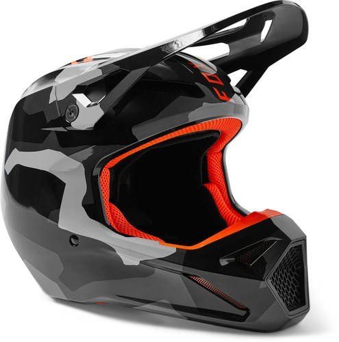 קסדת רכיבה פוקס אפור/ שחור – FOX V1 BNKR V23