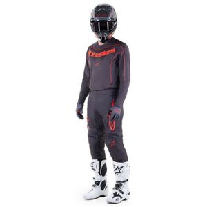 חליפת רכיבה אלפינסטארס אפור/ אדום – ALPINESTARS FLUID LURV